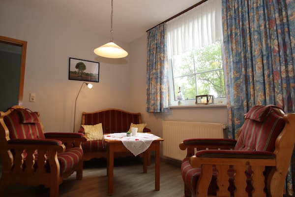 Foto van Rijtjeshuis in Strackholt met verwarmd zwembad - Vakantiehuis in Strackholt - LivingRoom