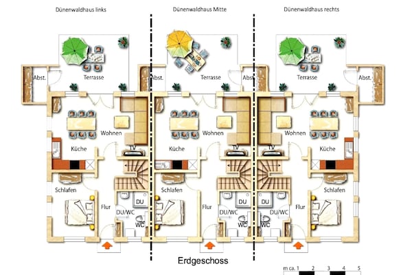 Foto van Rijtjeshuis Dünenwaldhaus in Trassenheide - Vakantiehuis in Trassenheide - Ambiance