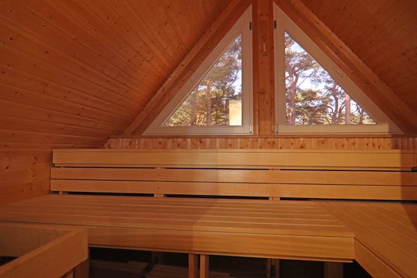 Foto van Rijtjeshuis Dünenwaldhaus Mitte in Trassenheide - Vakantiehuis in Trassenheide - Sauna