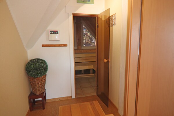 Foto van Rijtjeshuis Dünenwaldhaus Mitte in Trassenheide - Vakantiehuis in Trassenheide - Sauna