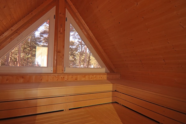 Foto van Rijtjeshuis Dünenwaldhaus Mitte in Trassenheide - Vakantiehuis in Trassenheide - Sauna
