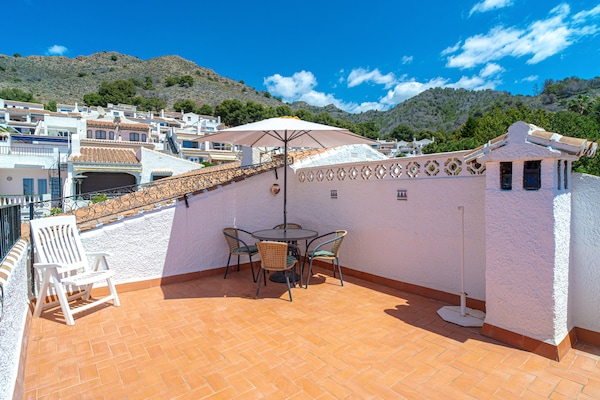 Foto van Vakantiehuis met zeezicht, Nerja - Vakantiehuis in Nerja - terrace