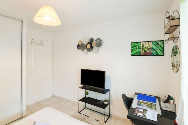 Foto van Zen-kamer in een gedeeld huis(eigenaar aanwezig) - Vakantiehuis in Saint-Médard de Guizières - Ambiance