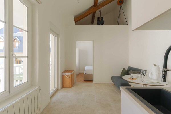 Foto van 1-slaapkamer/3-persoons appartement - balkon - in het hart van Deauville - Untagged