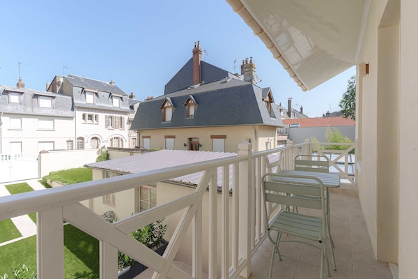 Foto van 1-slaapkamer/3-persoons appartement - balkon - in het hart van Deauville - Untagged