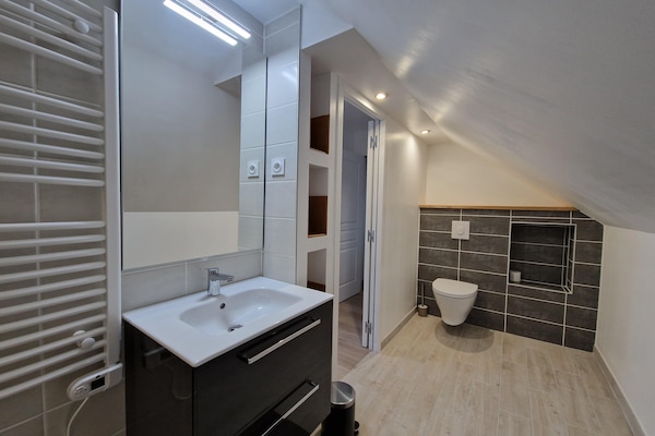 Foto van Verblijf in Brittany House van St Michel - Vakantiehuis in Ploumilliau - BathRoom