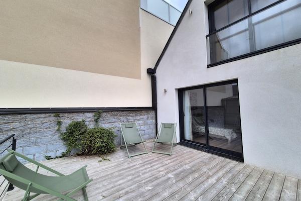 Foto van Premium Vakantiehuis, Roze Granietkust - Vakantiehuis in Perros-Guirec - TerraceBalcony
