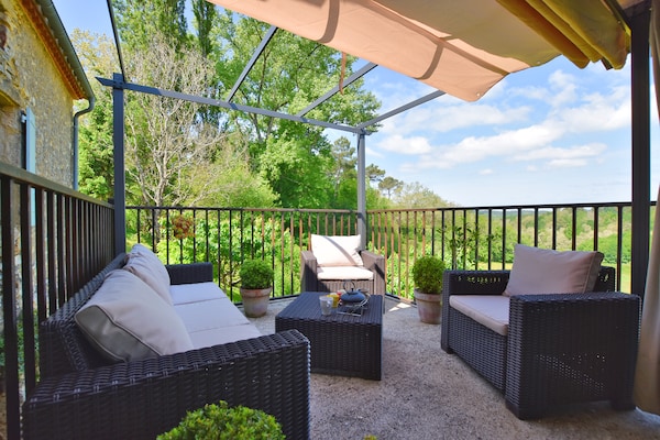Foto van Loubejac Tuin Ontsnapping - Vakantiehuis in Loubéjac - TerraceBalcony