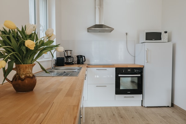 Foto van Vakantiehuis op slechts 350 m van het lange - Vakantiehuis in Plougonvelin - Kitchen