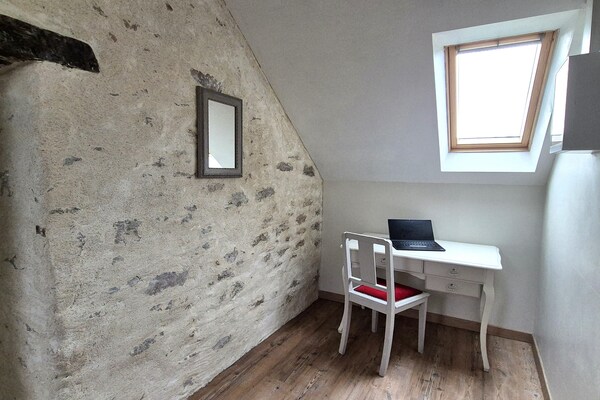 Foto van Stenen huis in Bretagne bij Roscoff & strand - Vakantiehuis in Plougoulm - Indoor