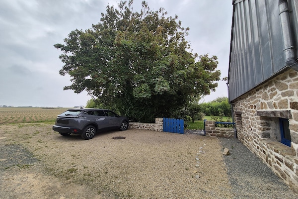 Foto van Stenen huis in Bretagne bij Roscoff & strand - Vakantiehuis in Plougoulm - Outdoor