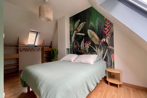 Foto van Vakantiehuis in Terenez met Uitzicht op Zee - Vakantiehuis in Plougasnou - BedRoom