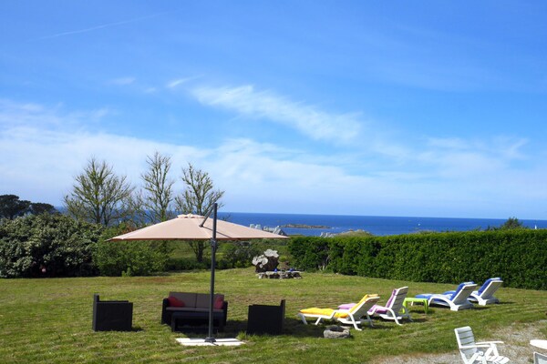 Foto van Panoramisch uitzicht op zee in Bretagne - Vakantiehuis in Lampaul-Plouarzel - GardenSummer