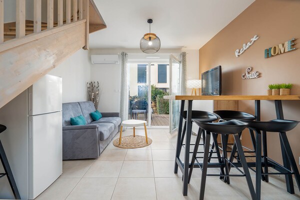 Foto van Villa in Frankrijk bij Strand & Zwembad - Vakantiehuis in Sérignan - DiningRoom