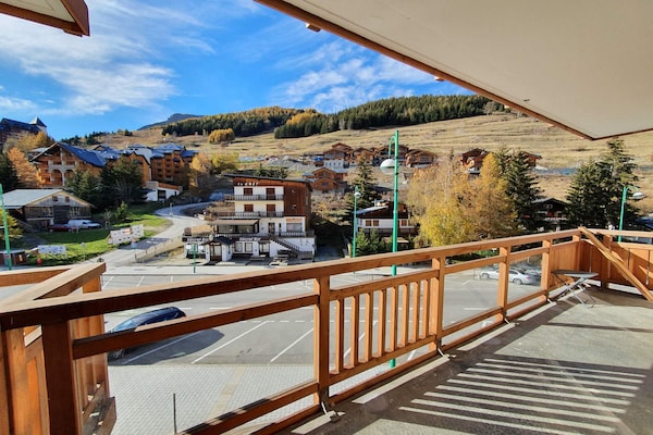 Foto van Verblijf in Noordelijke Alpen met balkon - Vakantiehuis in Les Deux Alpes - TerraceBalcony