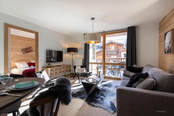 Foto van Appartement in Les Deux Alpes bij Skipistes - Vakantiehuis in Les Deux Alpes - LivingRoom