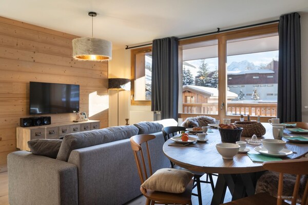 Foto van Appartement in Les Deux Alpes bij Skipistes - Vakantiehuis in Les Deux Alpes - LivingRoom