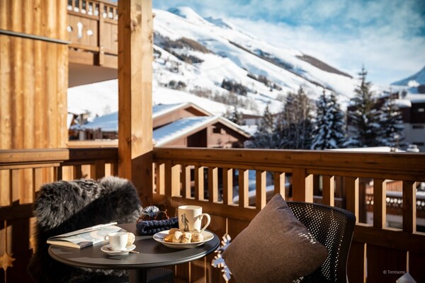 Foto van Appartement in Les Deux Alpes bij Skipistes - Vakantiehuis in Les Deux Alpes - TerraceBalcony