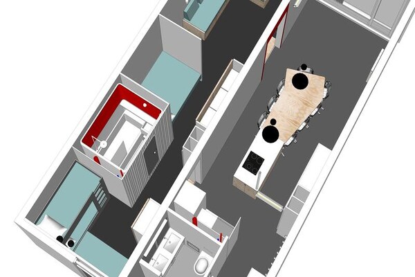 Foto van 3-kamerappartement voor 7 personen aan de voet van de piste - Untagged