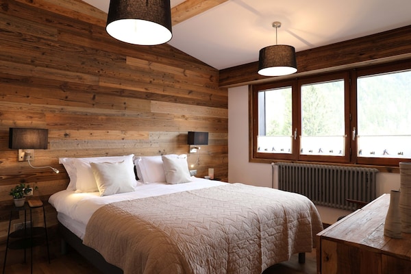 Foto van Modern vakantieverblijf in Chamonix met balkon - Vakantiehuis in Chamonix-Mont-Blanc - BedRoom