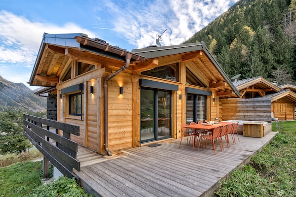 Foto van Rustig bergchalet, vallei van Chamonix - Vakantiehuis in Chamonix-Mont-Blanc - terrace