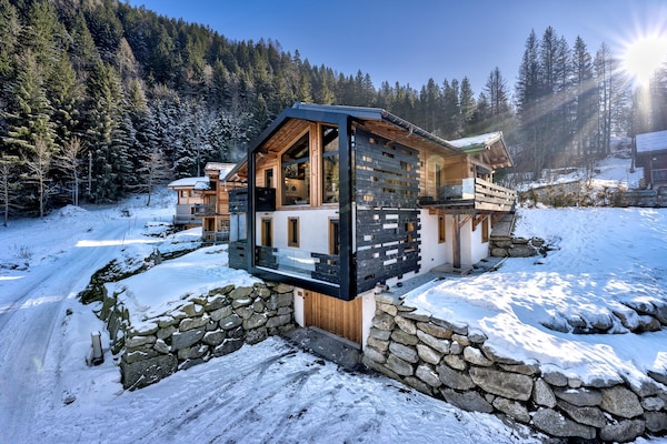 Foto van Rustig bergchalet, vallei van Chamonix - Vakantiehuis in Chamonix-Mont-Blanc - ExteriorWinter