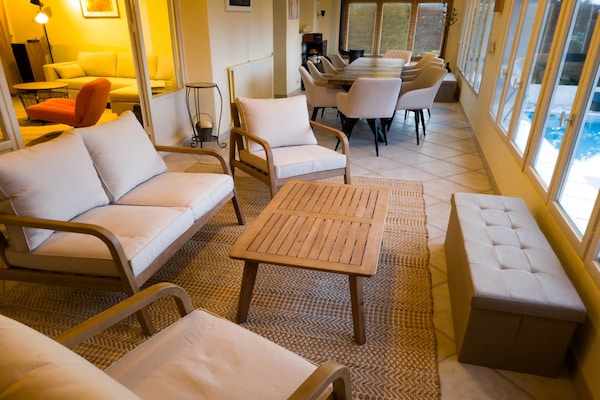 Foto van Twee familievakantiehuisjes met zwembad - Vakantiehuis in Carcès - TerraceBalcony