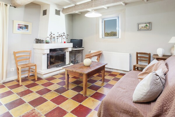 Foto van Cottage in Oppède met Zwembadplezier - Vakantiehuis in Oppède - LivingRoom