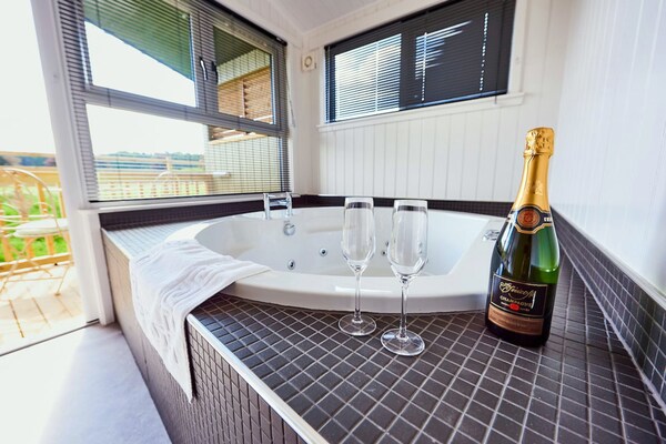 Foto van Premium Meadow Lodge in Errol - Vakantiehuis in Errol - BathRoom