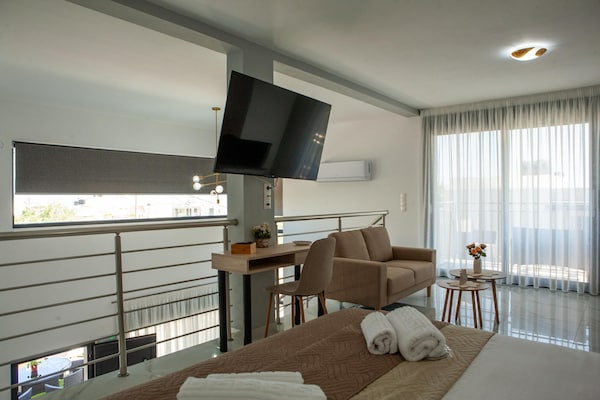 Foto van Privévilla met zwembad en terras - Vakantiehuis in Gouves - LivingRoom