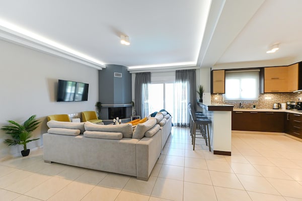Foto van Privévilla met zwembad en zeezicht voor 6 personen - LivingRoom