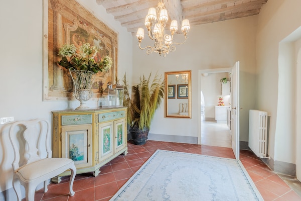 Foto van Toscaanse boerderij met prachtig uitzicht - Vakantiehuis in Capannori - Landing