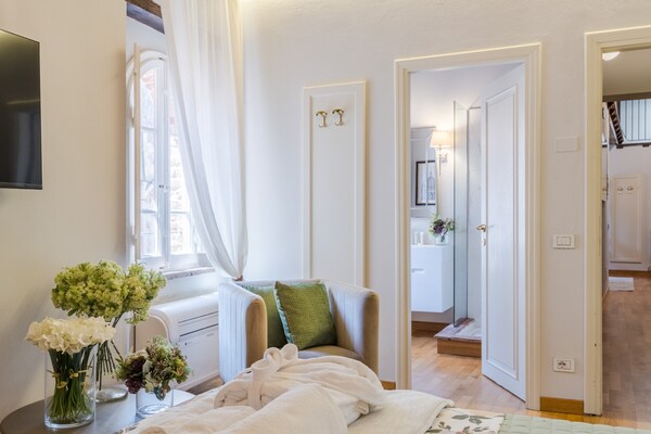 Foto van Licht appartement in de kunstwijk van Lucca - Vakantiehuis in Lucca - BedRoom