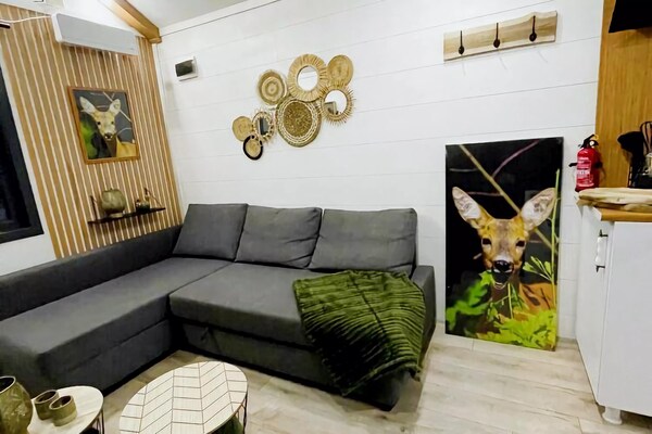 Foto van Tiny House in Hoogersmilde met tuin en parkeergelegenheid - LivingRoom