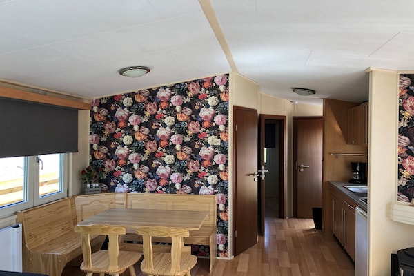 Foto van Chalet in Wiringherlant met Tuinterras - Vakantiehuis in Hippolytushoef - LivingRoom