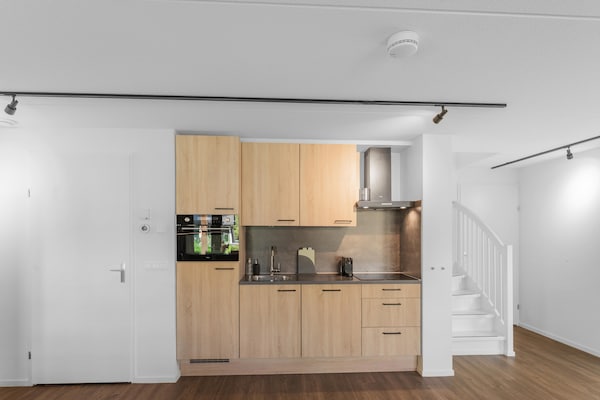 Foto van Vrijstaande bosvilla voor 6 personen, wandel-/fietsroute in Lochem. - Kitchen