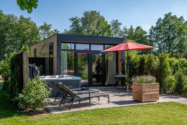 Foto van Privésauna bij Wellness Lodge in Drenthe - Vakantiehuis in Dalerveen - ExteriorSummer