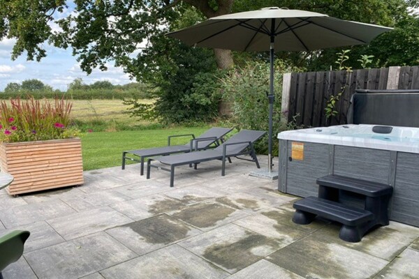 Foto van Privésauna bij Wellness Lodge in Drenthe - Vakantiehuis in Dalerveen - Wellness