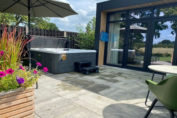 Foto van Privésauna bij Wellness Lodge in Drenthe - Vakantiehuis in Dalerveen - Wellness
