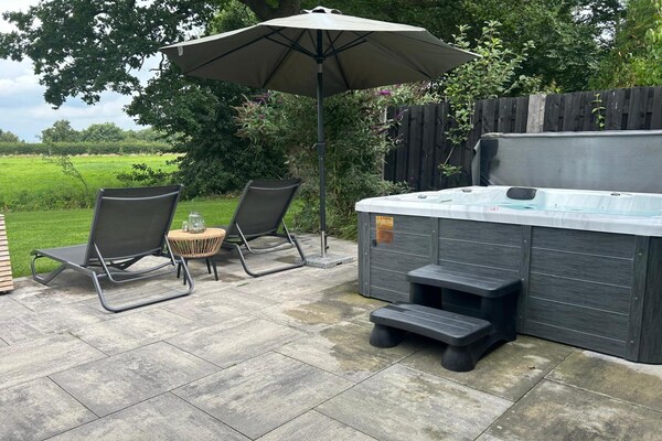 Foto van Privésauna bij Wellness Lodge in Drenthe - Vakantiehuis in Dalerveen - Wellness