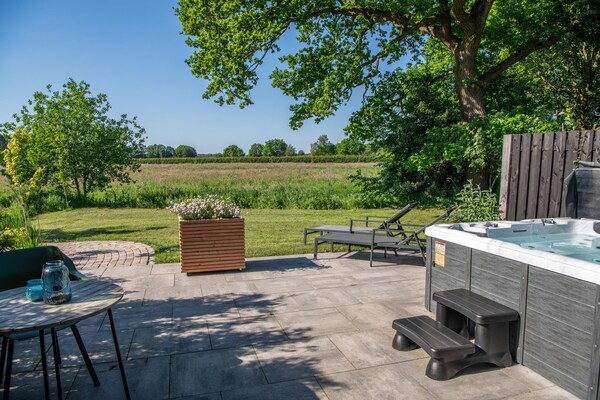 Foto van Privésauna bij Wellness Lodge in Drenthe - Vakantiehuis in Dalerveen - Wellness