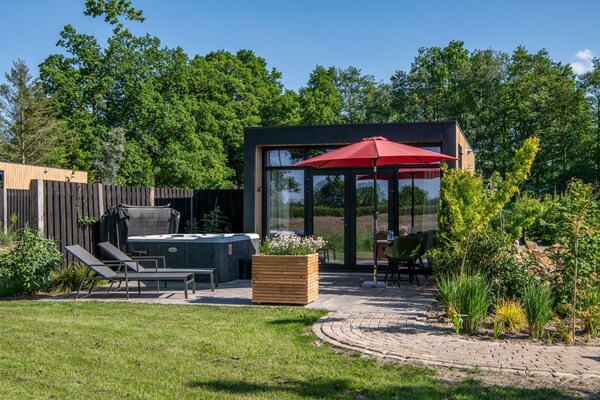 Foto van Privésauna bij Wellness Lodge in Drenthe - Vakantiehuis in Dalerveen - ExteriorSummer