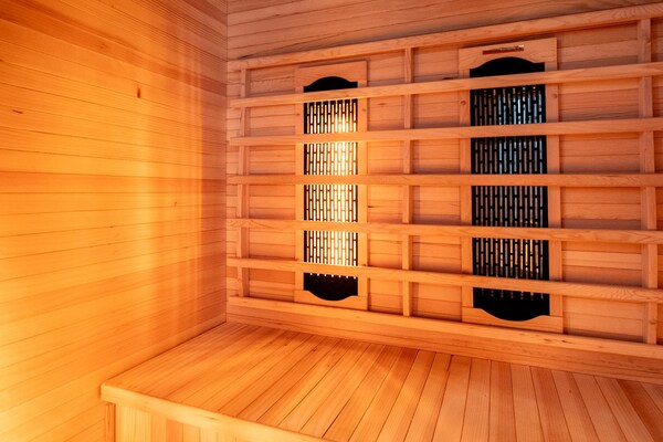 Foto van Privésauna bij Wellness Lodge in Drenthe - Vakantiehuis in Dalerveen - Wellness
