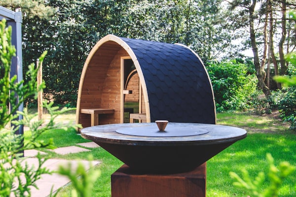 Foto van Premium saunalodge voor 8 personen in Slagharen - Vakantiehuis in Slagharen - Wellness