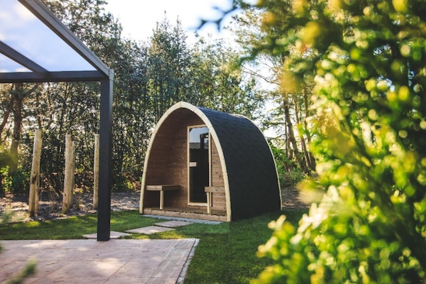 Foto van Premium saunalodge voor 8 personen in Slagharen - Vakantiehuis in Slagharen - Wellness
