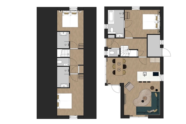 Foto van Privé ontspanningsplek voor een gezin - Vakantiehuis in TA Gasselte - FloorPlan