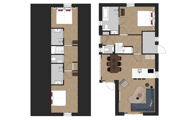 Foto van Privé ontspanningsplek voor een gezin - Vakantiehuis in TA Gasselte - FloorPlan