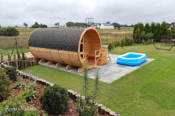 Foto van Ruim vakantiehuis, sauna en jacuzzi. - Vakantiehuis in Mielenko - Wellness