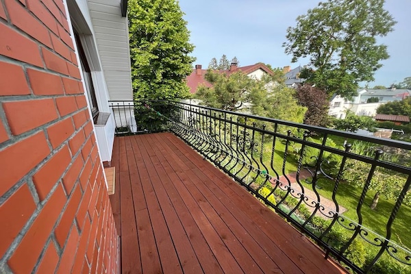 Foto van Vakantievilla met sauna, direct aan het strand. - Vakantiehuis in Ustronie Morskie - TerraceBalcony