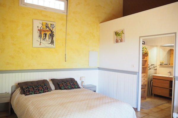 Foto van Chalet bij Mont Ventoux met Uitzicht - Vakantiehuis in Bédoin - LivingRoom